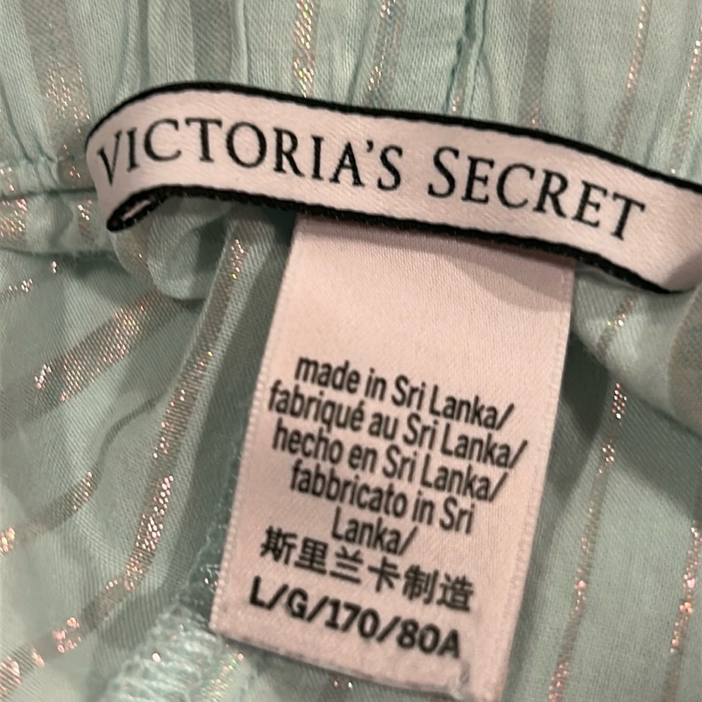 Victorias Secret Sleep Shorts Striped Size Large - Picture 5 of 6
